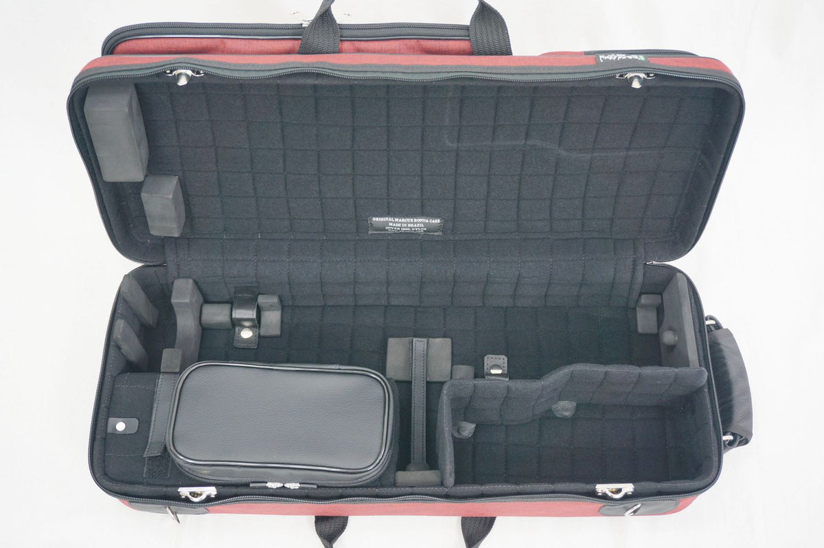 Estojo Triplo para Saxofone Soprano Desmontável, Clarinete Sib e Flauta modelo MB