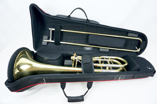 Estojo para Trombone Baixo modelo MB XL com Pasta de Partitura